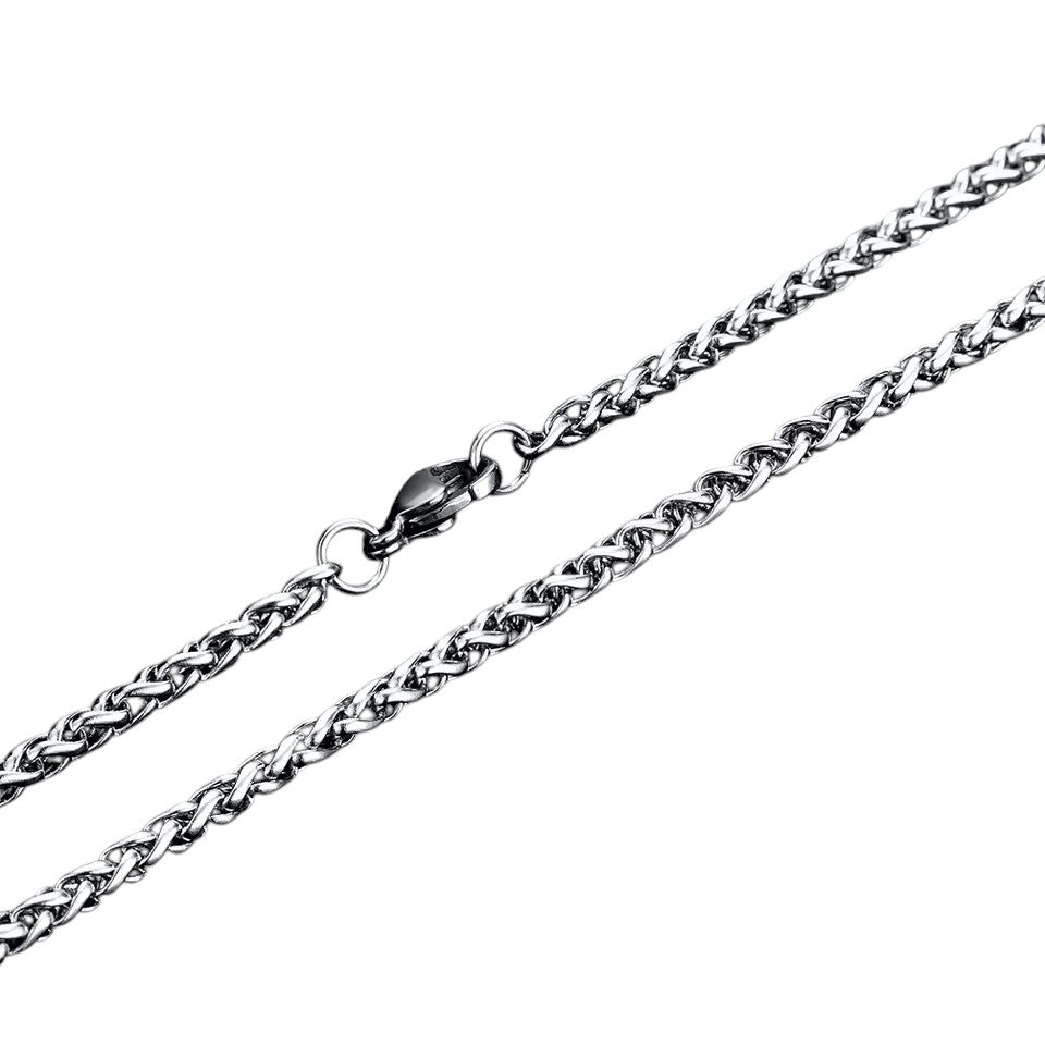 Vossenstaart Halsketting RVS 80 cm &acirc;&euro;&ldquo; 3 mm - Unisex