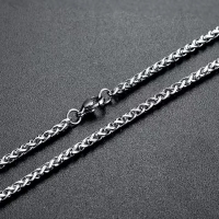 Vossenstaart Halsketting RVS 75 cm &acirc;&euro;&ldquo; 3 mm - Unisex