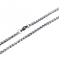 Vossenstaart Halsketting RVS 55 cm &acirc;&euro;&ldquo; 3 mm - Unisex