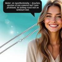 Jasseron Halsketting RVS 60 cm &acirc;&euro;&ldquo; 1,5 mm - Unisex