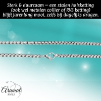 Jasseron Halsketting RVS 60 cm &acirc;&euro;&ldquo; 1,5 mm - Unisex