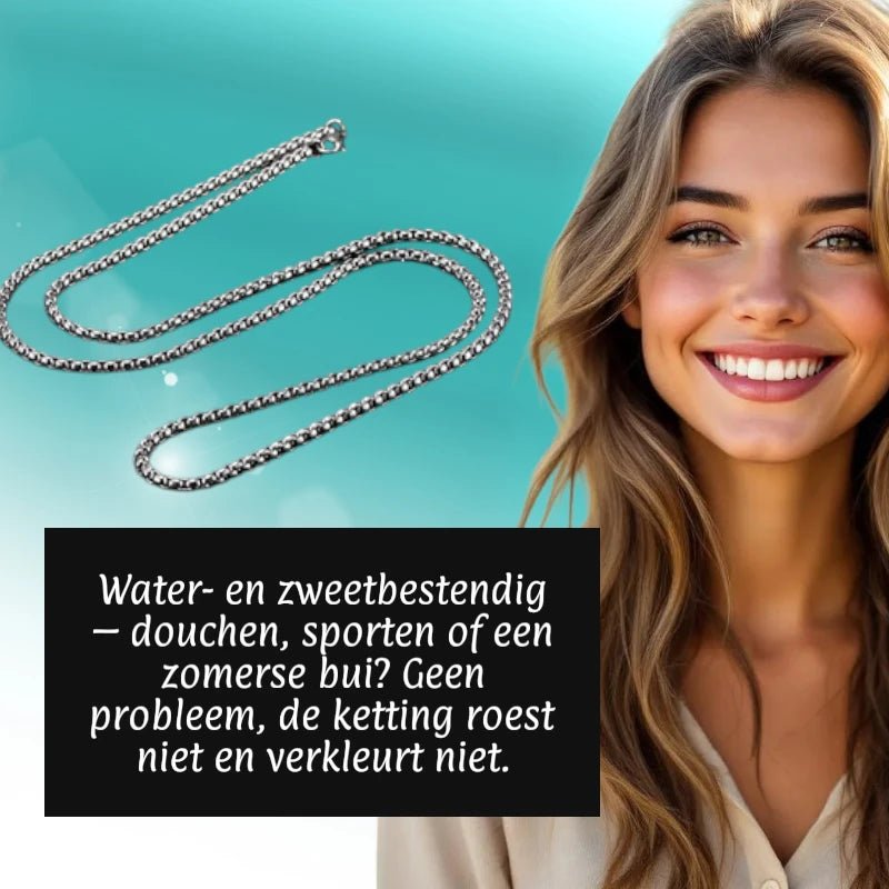 Jasseron Halsketting RVS 55 cm &acirc;&euro;&ldquo; 6 mm - Unisex