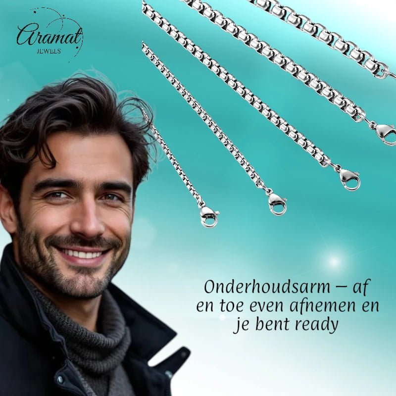Jasseron Halsketting RVS 80 cm &acirc;&euro;&ldquo; 2 mm - Unisex