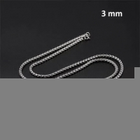 Stalen Jasseron Halsketting 50 cm &acirc;&euro;&ldquo; 3 mm - Dames