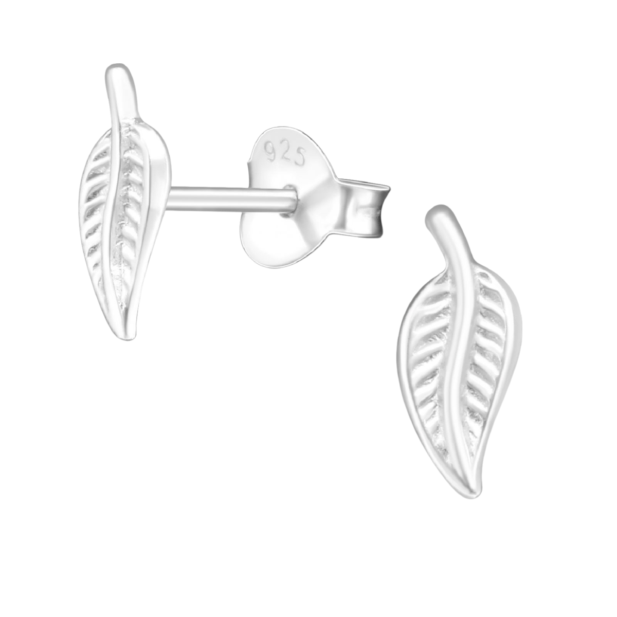 Zilveren Blaadje Oorbellen &acirc;&euro;&ldquo; 9x4mm -