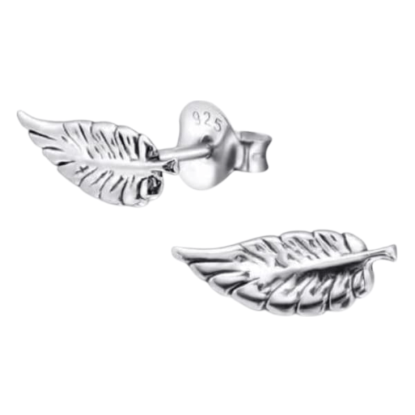 Zilveren Blaadje Oorbellen Antieklook &acirc;&euro;&ldquo; 11x4mm -
