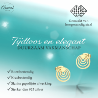 Spiraal Cirkel Oorbellen Goudkleur &acirc;&euro;&ldquo; 10mm -