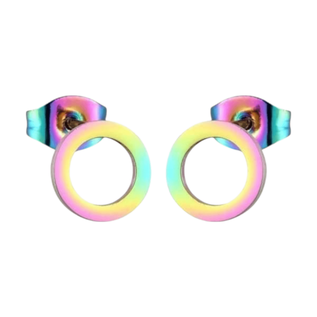 Open Cirkel Oorbellen Multikleur &acirc;&euro;&ldquo; 9mm -