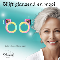 Open Cirkel Oorbellen Multikleur &acirc;&euro;&ldquo; 9mm -