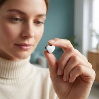 Zilverkleurige asbedel hart &acirc;&euro;&ldquo; roestvrij staal 13mm - Heren