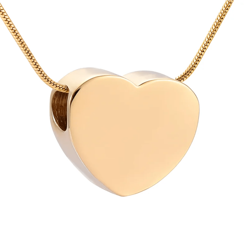 Goudkleurige asbedel hart &acirc;&euro;&ldquo; staal &acirc;&euro;&ldquo; 13mm - Heren