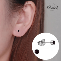 Mini paarse kristal oorstekers &acirc;&euro;&ldquo; 3mm elegant -