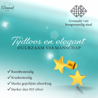 Ster oorstekers goudkleur staal &acirc;&euro;&ldquo; 8mm sprankelend -