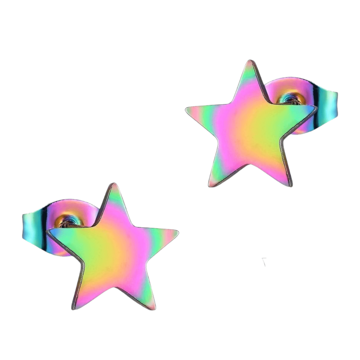 Ster oorstekers multikleur staal &acirc;&euro;&ldquo; 7mm compact -