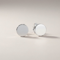 Zilverkleurige Ronde Oorstekers RVS 6mm -