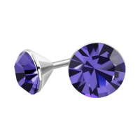 Mini Oorstekers Violet Paars &acirc;&euro;&ldquo; 3mm &acirc;&euro;&ldquo; RVS -