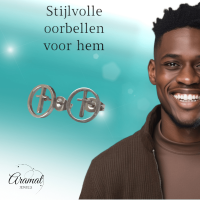 Stalen ronde oorbellen met kruisje &acirc;&euro;&ldquo; Zilverkleur &acirc;&euro;&ldquo; 10mm -