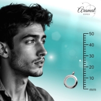 Kleine Ronde Ashanger RVS Zilverkleurig &acirc;&euro;&ldquo; 15mm Subtiel Gedenksieraad - Unisex