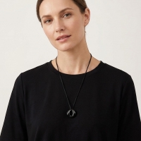 RVS Ashanger Open Cirkel - Zwart - Unisex