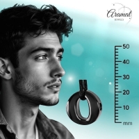 RVS Ashanger Open Cirkel - Zwart - Unisex