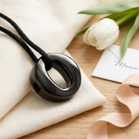 RVS Ashanger Open Cirkel - Zwart - Unisex