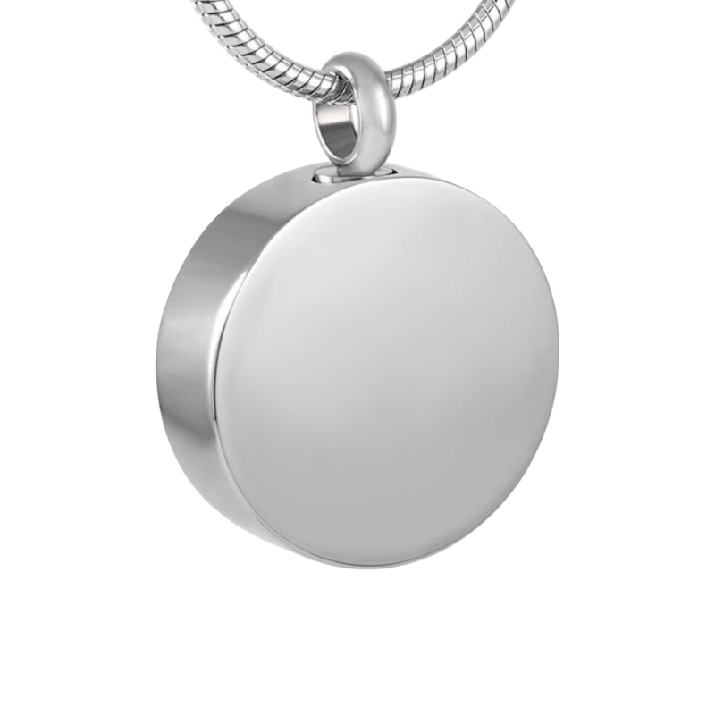 Ashanger Rond - Zilverkleurig RVS - 25x20 mm - Heren
