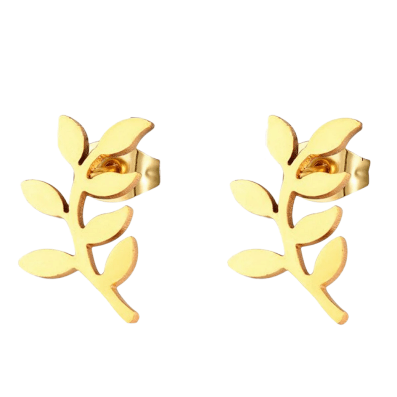 Goudkleurige blad oorstuds 10&Atilde;&mdash;5 mm -