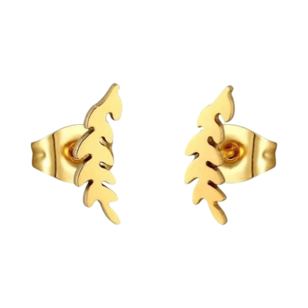 Goudkleurige blad oorstuds 10&Atilde;&mdash;3 mm -