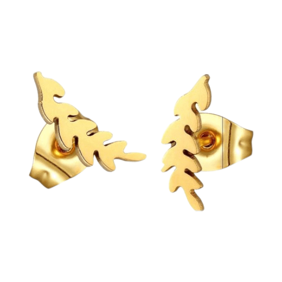 Goudkleurige blad oorstuds 12&Atilde;&mdash;4 mm -