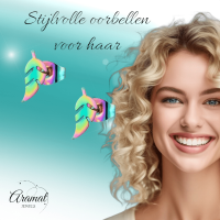 Bladvormige Oorbellen &acirc;&euro;&ldquo; RVS &acirc;&euro;&ldquo; 5x13 mm &acirc;&euro;&ldquo; Uni