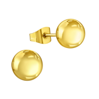 Bolletjes oorbellen &acirc;&euro;&ldquo; Goudkleur &acirc;&euro;&ldquo; 8mm -