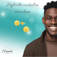 Bolletjes oorbellen &acirc;&euro;&ldquo; Goudkleur &acirc;&euro;&ldquo; 7mm -