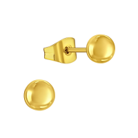 Bolletjes oorbellen &acirc;&euro;&ldquo; Goudkleur &acirc;&euro;&ldquo; 4mm -