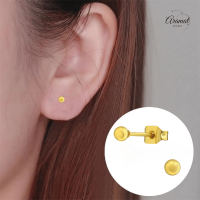 Bolletjes oorbellen &acirc;&euro;&ldquo; Goudkleur &acirc;&euro;&ldquo; 3mm -