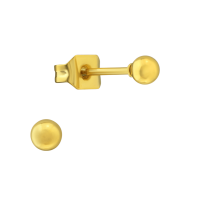 Bolletjes oorbellen &acirc;&euro;&ldquo; Goudkleur &acirc;&euro;&ldquo; 3mm -