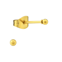Bolletjes oorbellen &acirc;&euro;&ldquo; Goudkleur &acirc;&euro;&ldquo; 2mm -