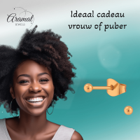 Bolletjes oorbellen &acirc;&euro;&ldquo; ros&Atilde;&copy;kleur &acirc;&euro;&ldquo; 3mm -