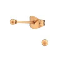Bolletjes oorbellen &acirc;&euro;&ldquo; ros&Atilde;&copy;kleur &acirc;&euro;&ldquo; 2mm -