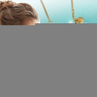 Goudkleurige bedelketting met roze emaille & parel &acirc;&euro;&ldquo; 40+5 cm - Dames