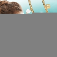 Goudkleurige gourmetketting met natuursteen & bedels &acirc;&euro;&ldquo; 45+5 cm - Dames