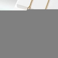 Goudkleurige damesketting met parel & kristalbedels &acirc;&euro;&ldquo; 45+5 cm - Dames