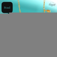 Goudkleurige damesketting met zee-bedels & parel &acirc;&euro;&ldquo; 45 cm - Dames