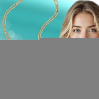 Goudkleurige ketting met verwisselbare bedels &acirc;&euro;&ldquo; 45 cm - Dames