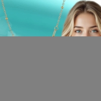 Goudkleurige damesketting met schelp & zirkonia &acirc;&euro;&ldquo; 40+5 cm - Dames