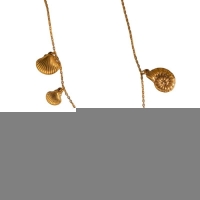 Goudkleurige damesketting met zee-bedels &acirc;&euro;&ldquo; 40+5 cm - Dames