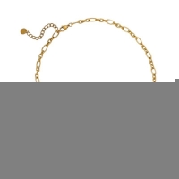 Goudkleurige bedel ketting met zon, hart & natuursteen - Dames