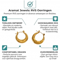 Oorringen met sterren -goudkleurig-rvs-22x20mm -