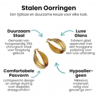 Triple oorringen dames &acirc;&euro;&ldquo; goudkleurig -