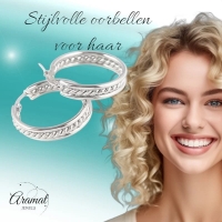 Schakel Oorringen Zilverkleurig RVS 30mm -