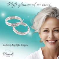 Schakel Oorringen Zilverkleurig RVS 30mm -